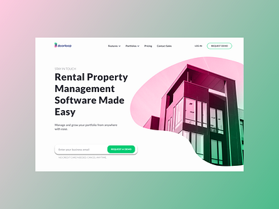 Property Managment Landing Page Redesign design graphic design product property ui web design website white