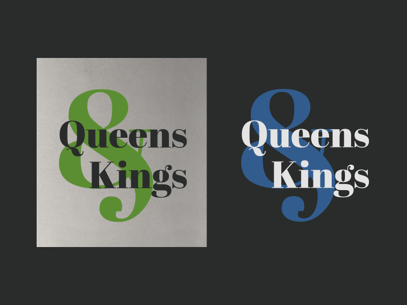 Queens & Kings Branding agency agency branding ampersand black branding classic color design gold graphic graphic design green layout throwback typography vintage visual visual art visual design visual identity