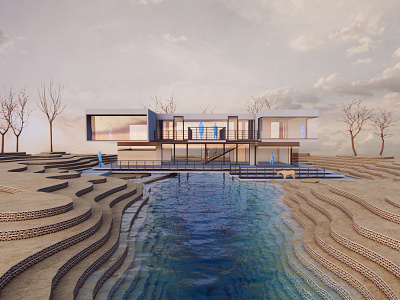 House in Nature 3d 3dvisuals arch archviz exterior exteriordesign fantasy product renderart
