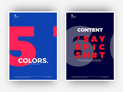 Posters - Colors & content- colors content design poster rules