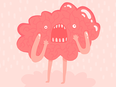 Brain meltdown adobe draw brain cute illustration illustrator ipad pro