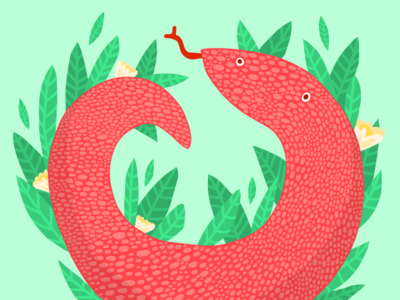 Falu Snake Illustration adobe draw cute illustration illustrator pattern snake snake drawing snake illustration snek vector illustration
