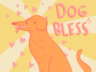 Dog bless - illustration animal drawing digital art digital drawing dog dog illustration dogs drawing illustration
