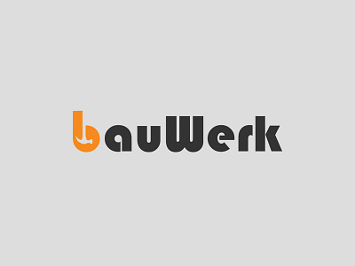 bauWerk bau construction logo design logo