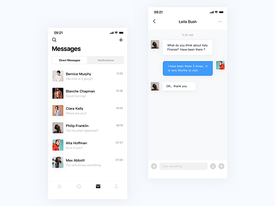 About message app interface ios iphonex ui ux