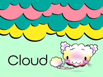 Cloud character design illustration vector