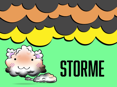 Storme character design illustration vector