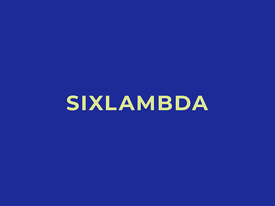 sixlambda logo branding logo ui