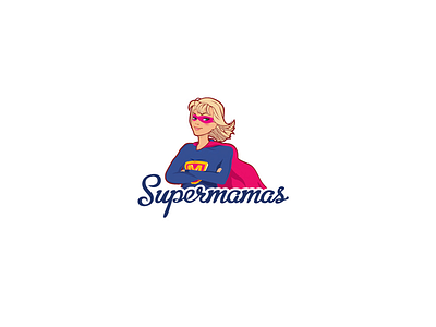 Логотип для магазина "Supermamas" brending illustration logo логотип