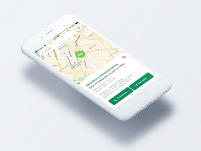 Map for PonyExpress app flat design interface ios iphone map semi flat design trend ui ux