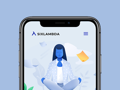 Sixlambda branding & web app branding brending flat design interface ios iphone logo mobile semi flat design trend ui ui design ux ux design web web design логотип