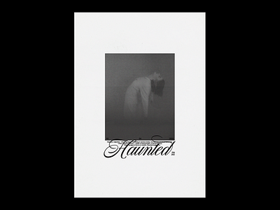 Haunted adobe archive art collage design experimental fine arts graphic design graphics illustration minimal paper photoshop poster poster art poster design print simple type typography