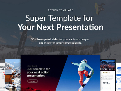 ACTION Powerpoint Template creativemarket powerpoint presentation template