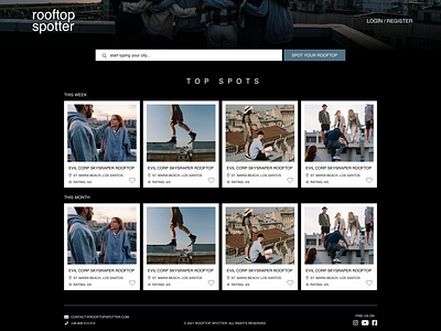 Rooftop Spotter - homepage