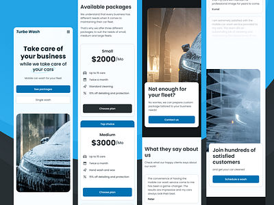 Landing page - Mobile | Mobile car wash