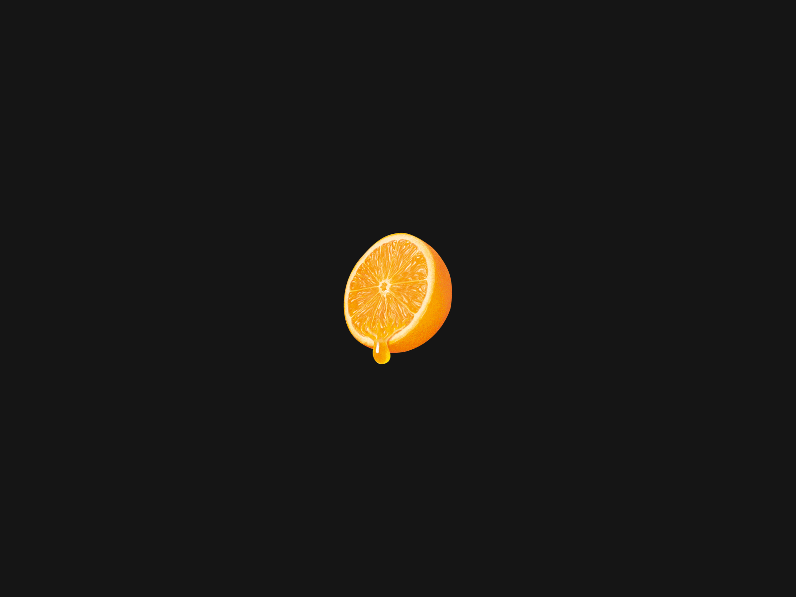 Exploding oranges animation particle ui