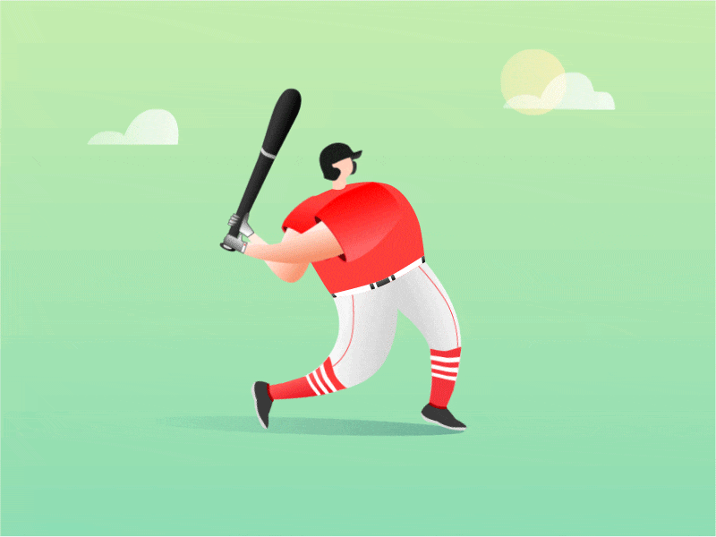Baseball Boy animation baseball boy loading ui