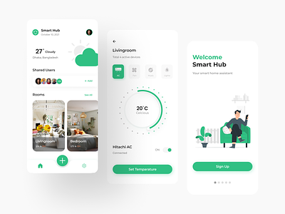 Smart Hub | Mobile App app auto branding design graphic design hub illustration smart hub ui ux