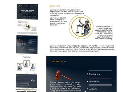 Law Firm app branding design graphic design landing page law firm typography ui ux web design