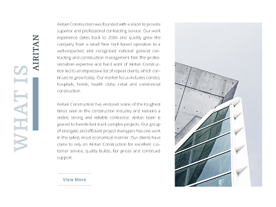 Article Shot for Construction service architecture article building clean construction modern site ui web white