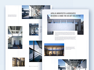 Blog Page Monumental Inc. architecture article blog corporate minimal preview ui web website