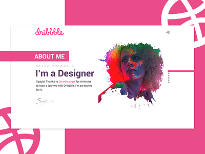 Dribbble Debut dribbble debut dribbble invite landing page thanks page web design