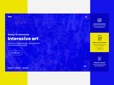 Interactive Design it company landing page web design