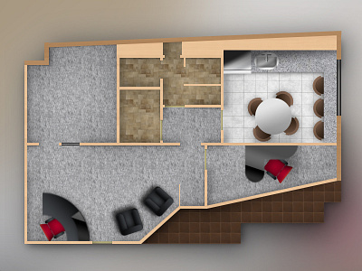 Law Office Graphic Floor Plan blueprints floor plan graphic home office photoshop redesign refinish remodel rendering