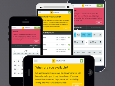 Availability UI Exploration