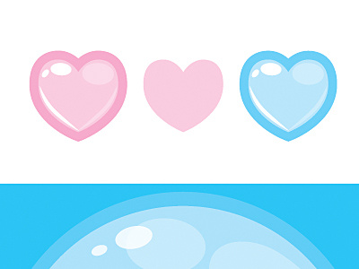 bubble hearts