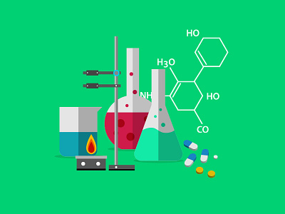 illustration (Web section-pharmaceutical) illustration medicine pharmaceutical science vector