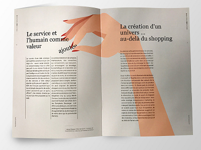 Research Study Report Design - Page illustration indesign paris retail photoshop report research study