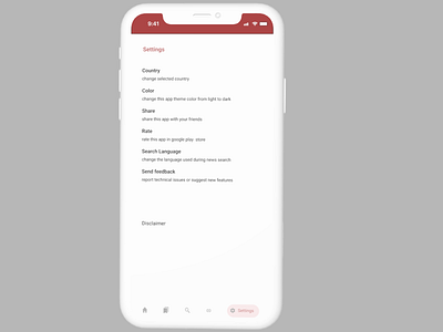 Settings page (UI daily 007)
