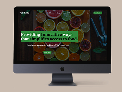 Agrieaze Landing Page design ui uidaily1 ux ui