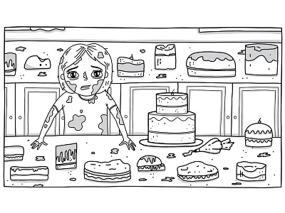 Another illustration from a recent video storyboard design drawing illustration pencil scamp sketch storyboard storyboarding