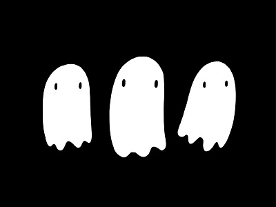 3 little Ghosts applepencil illustration illustrator vector vector illustration ipadpro