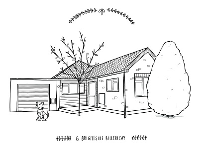 xmas bungalow applepencil illustration illustrator vector vector illustration ipadpro