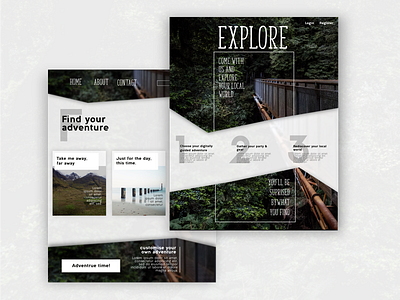 Explore branding responsive design ui ux web concept web design