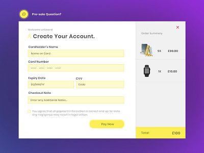 Daily UI Challenge #02 - Checkout Page