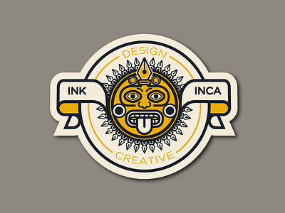 Sticker ink-inca creative design illustration illustrator inca ink vector