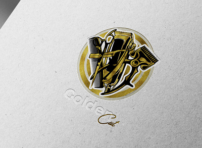 Golden Cut branding design graphic design