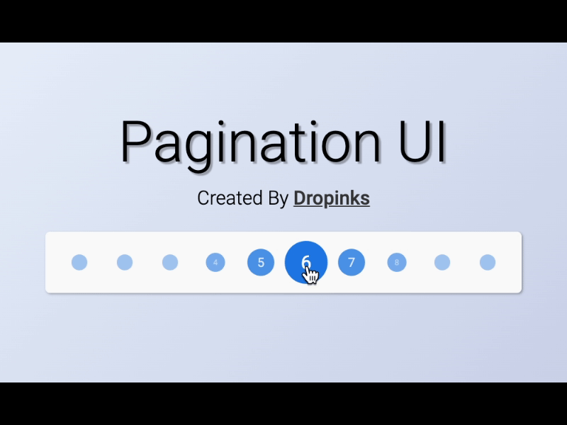 Pagination Interaction in CSS3
