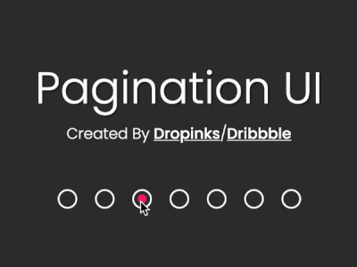 Pagination UI for Web App animation app experience design pagination ui ui ux webapp