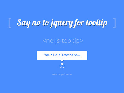 Say no script for tooltip