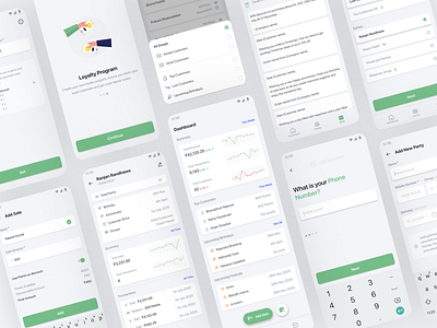 Customer Relationship Management | CRM Green Finance Dashboard android challenge clean crm crm dashboard customer daily dashboard figma figmadesign green indian iphone minimal mobile onboarding sale sales sign up ui