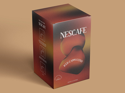 Rebranding Nescafe iced cappuccino branding design graphic design illustration logo product design typography