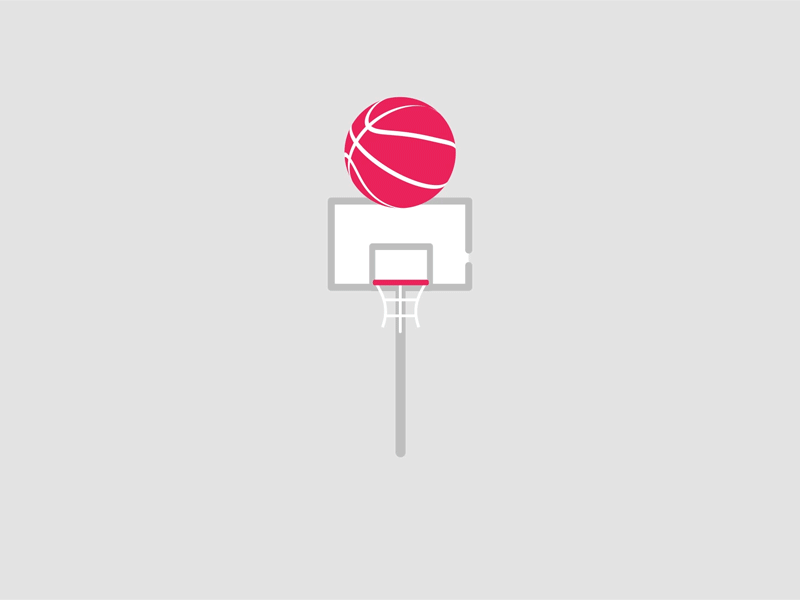 Nothing But Net aftereffects animation basketball debut flatdesign graphics illustration loop mograph motion motiongraphics