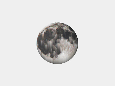 Mooon abstract distortion glitch icon moon orbit pixelsorting space texture