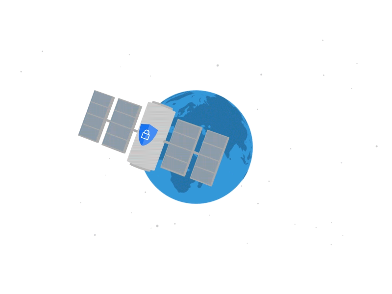 Satellite Shield aftereffects binary earth flat design motion motiongraphics satellite shield space stars vector