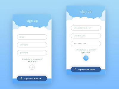 Daily UI | 001 app daily ui mobile sign up ui